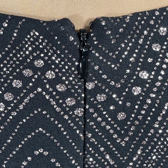 Jessica Howard Womens Shimmer V-Neck Sheath Dress Size 10 Cocktail Party - Picture 5 of 8